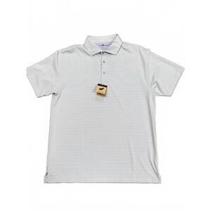 NEW HORN LEGEND men's performance polo in aqua/serenity